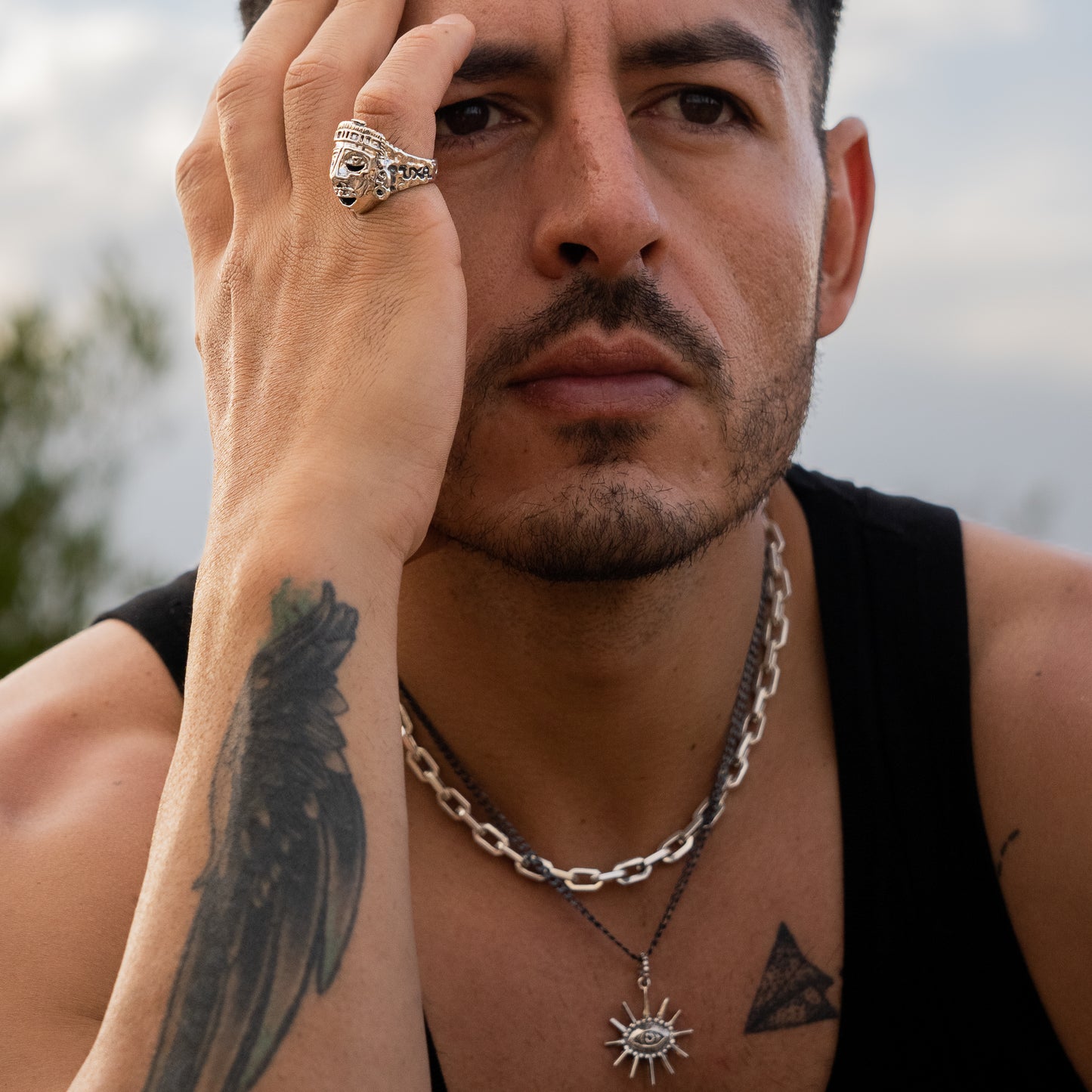 Anillo máscara Xipe Tótec