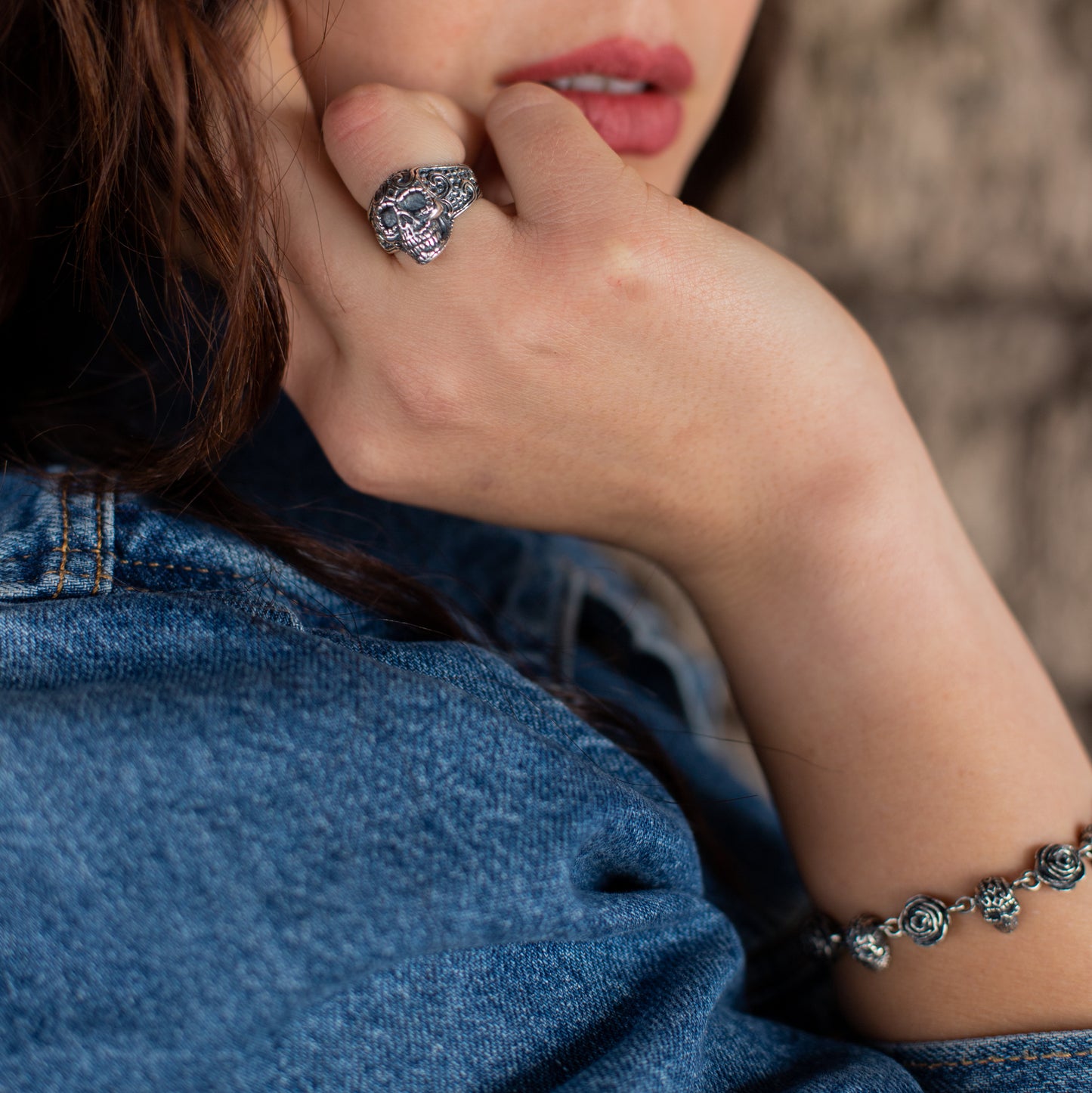 Pulsera Catrinas y rosas