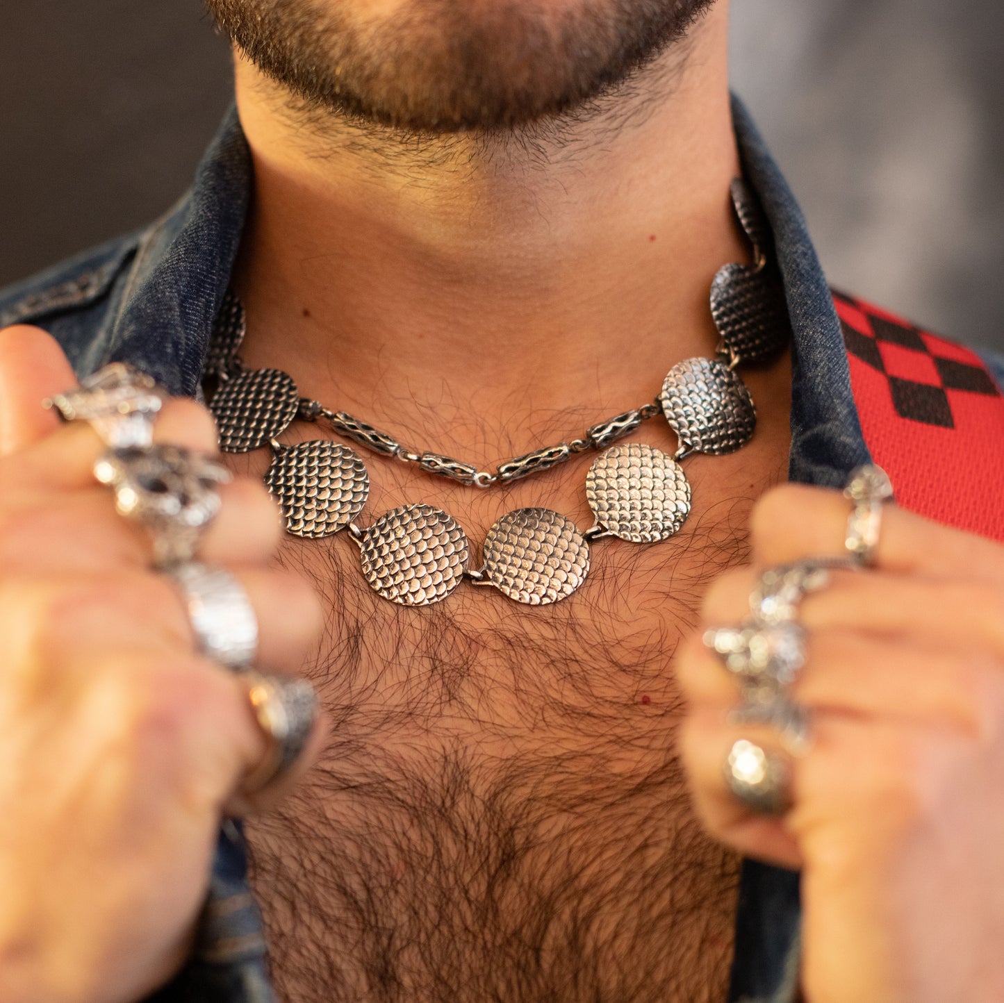 Collar esqueleto de cactus