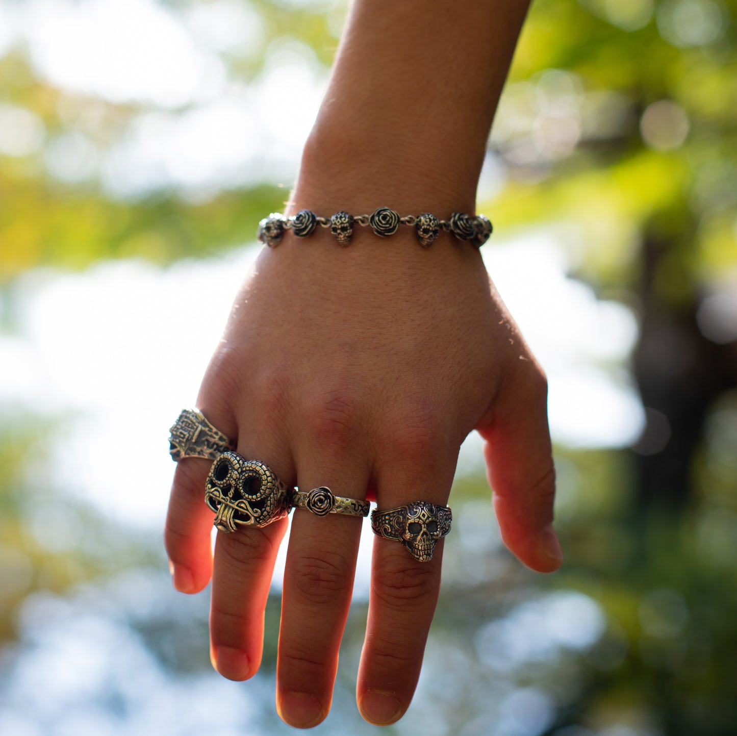Pulsera Catrinas y rosas
