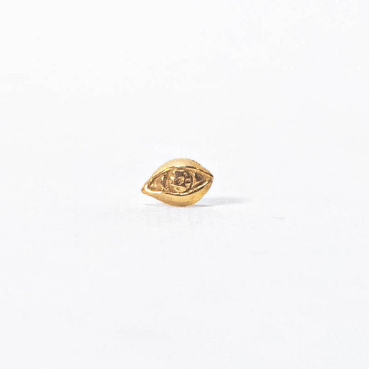 Arete ojo de Horus oro amarillo 14 K